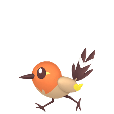 Pokémon HOME Shiny Fletchling sprite 