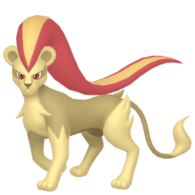 Pokémon HOME Shiny Pyroar ♀ sprite 