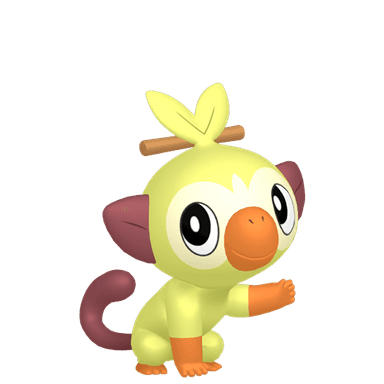 Pokémon HOME Shiny Grookey sprite 