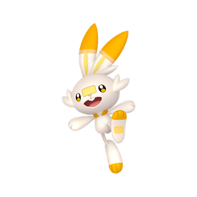 Pokémon HOME Shiny Scorbunny sprite 