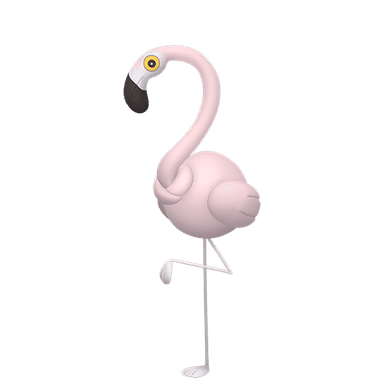 Pokémon HOME Shiny Flamigo sprite
