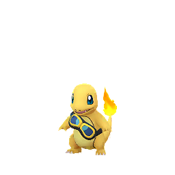 Shiny sprite of Charmander from Pokémon GO