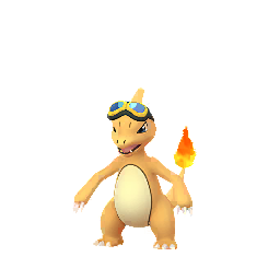 Shiny sprite of Charmeleon from Pokémon GO