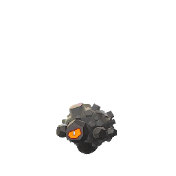 Shiny sprite of Rolycoly from Pokémon GO