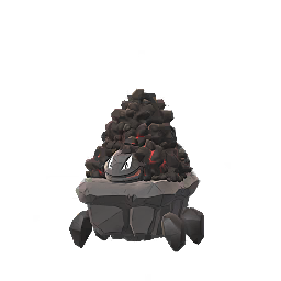 Shiny sprite of Carkol from Pokémon GO