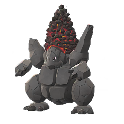 Shiny sprite of Coalossal from Pokémon GO