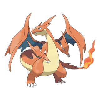 Artwork of Mega Y Charizard from Pokémon GO