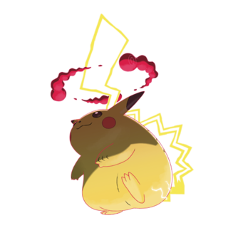 Open GO Hub DB page for Gigantamax Pikachu Artwork of Gigantamax Pikachu from Pokémon GO