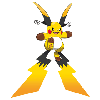 Artwork of Mega X Raichu from Pokémon GO