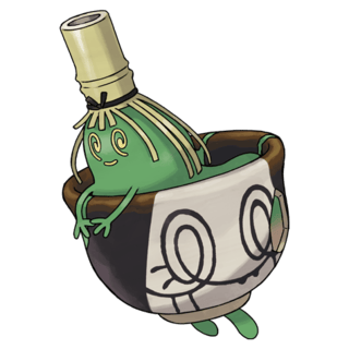 Artwork of Sinistcha from Pokémon GO