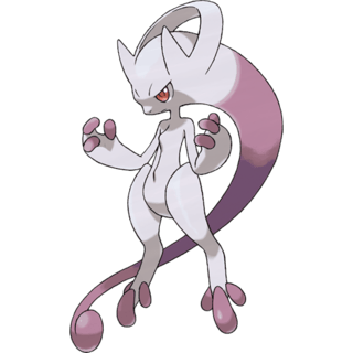 Artwork of Mega Y Mewtwo from Pokémon GO