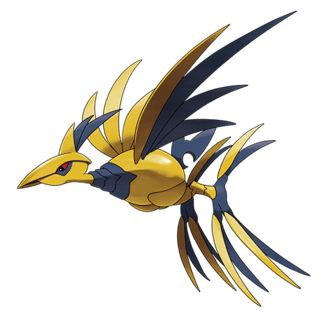 Artwork of Mega Skarmory from Pokémon GO