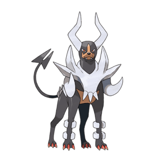 Artwork of Mega Houndoom from Pokémon GO