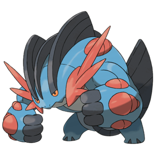 Artwork of Mega Swampert from Pokémon GO