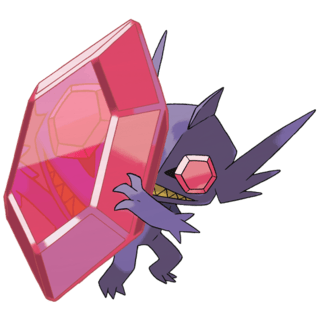 Artwork of Mega Sableye from Pokémon GO