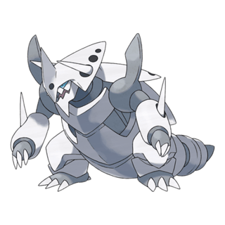 Artwork of Mega Aggron from Pokémon GO