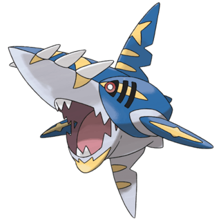 Artwork of Mega Sharpedo from Pokémon GO