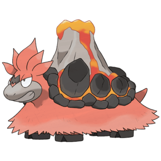 Artwork of Mega Camerupt from Pokémon GO