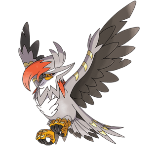 Artwork of Mega Staraptor from Pokémon GO