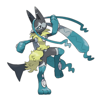 Artwork of Mega Z Lucario from Pokémon GO