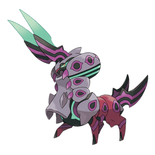 Artwork of Mega Scolipede from Pokémon GO