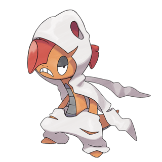 Artwork of Mega Scrafty from Pokémon GO