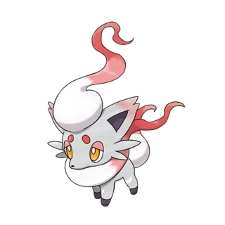 Artwork of Hisuian Zorua from Pokémon GO