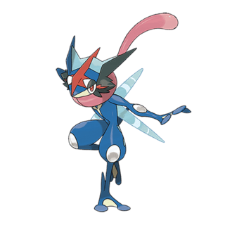 Artwork of Mega Greninja from Pokémon GO