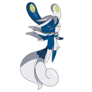 Artwork of Mega Meowstic from Pokémon GO
