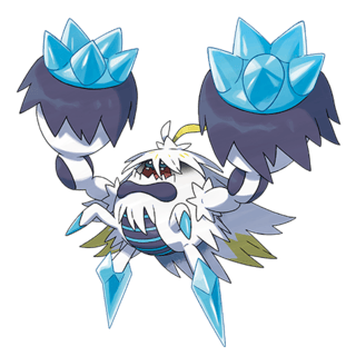 Artwork of Mega Crabominable from Pokémon GO