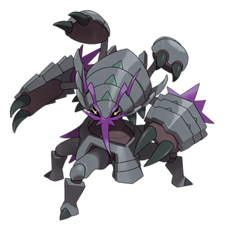 Artwork of Mega Golisopod from Pokémon GO