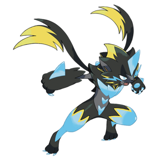 Artwork of Mega Zeraora from Pokémon GO