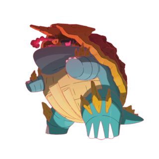 Artwork of Gigantamax Drednaw from Pokémon GO
