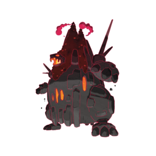 Artwork of Gigantamax Coalossal from Pokémon GO