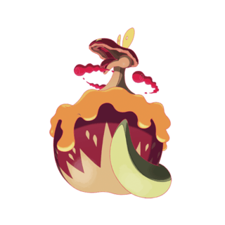 Artwork of Gigantamax Appletun from Pokémon GO
