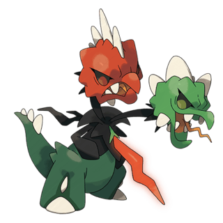 Artwork of Mega Scovillain from Pokémon GO