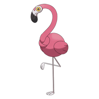 Artwork of Flamigo from Pokémon GO