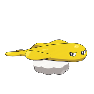 Artwork of Stretchy Form Tatsugiri from Pokémon GO