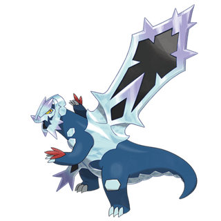 Artwork of Mega Baxcalibur from Pokémon GO