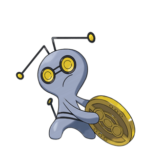 Open GO Hub DB page for Roaming Gimmighoul Artwork of Roaming Gimmighoul from Pokémon GO