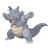 Artwork of Rhydon from Pokémon GO