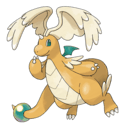 Artwork of Mega Dragonite from Pokémon GO