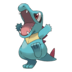 Artwork of Totodile from Pokémon GO