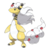 Artwork of Mega Ampharos from Pokémon GO