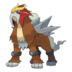 Artwork of Entei from Pokémon GO