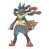 Artwork of Mega Lucario from Pokémon GO
