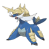 Artwork of Hisuain Samurott from Pokémon GO