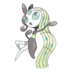 Artwork of Meloetta from Pokémon GO