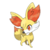 Artwork of Fennekin from Pokémon GO