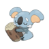 Artwork of Komala from Pokémon GO